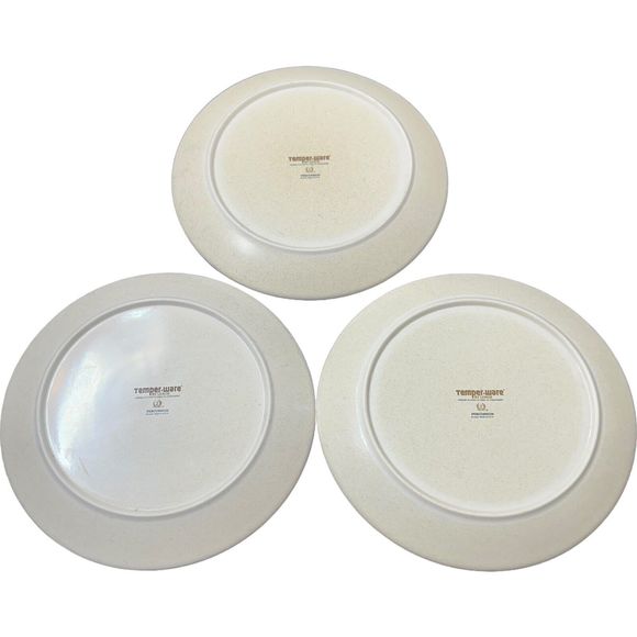 Set Of 3 Lenox Temper-Ware Percussion 10 1/2" Dinner Plate, Oven to Table, 1970s - Picture 14 of 16